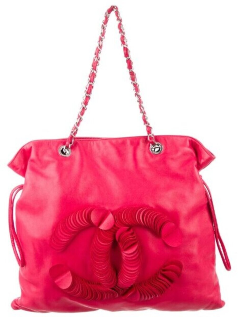 Chanel Raspberry CC Disc Bon Bon Tote or Discus Tote